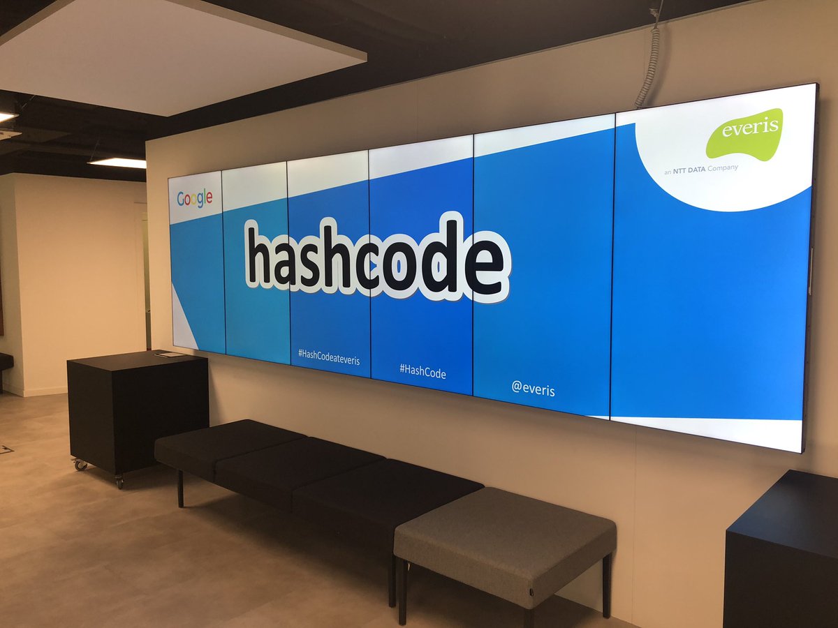 mgonzalezamate's tweet image. ¡Todo listo para el Hashcode de @GoogleES en @everis Living Lab Barcelona! #hashcode #hashcodeateveris #everislivinglab
