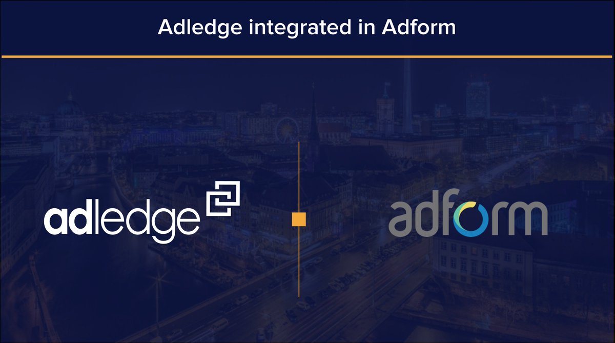 adledge's tweet photo. We are glad to announce our integration in @adform platform to optimize digital investments.
Read more 👉 https://t.co/i76JN3xHcX

#Viewability  #DigitalMarketing #Advertising #Marketing #Digital https://t.co/ZKQ5CQbTIo
