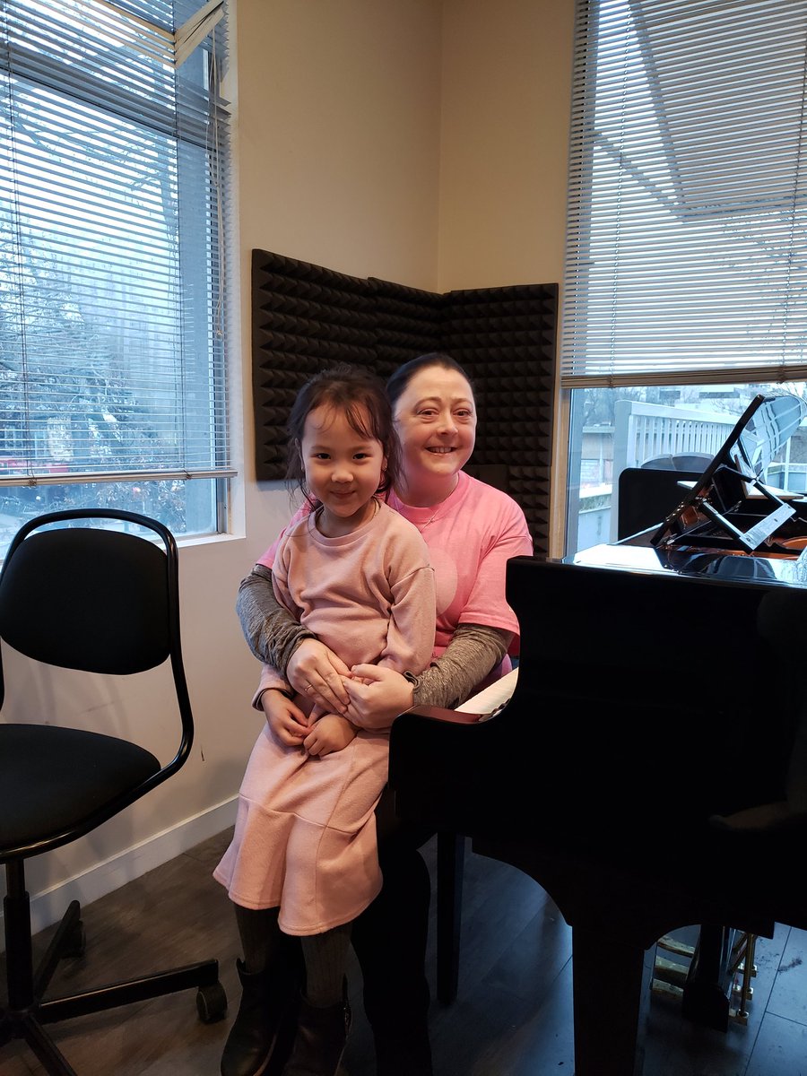 我的小亲爱的! Wearing pink because we choose kindness and music makes our heart softer toward others. 🤗 <a href="/pinkshirtday/">Pink Shirt Day</a> with my talented Taiwanese student. She's a real button! #pinkshirtday #PinkShirtDay2019