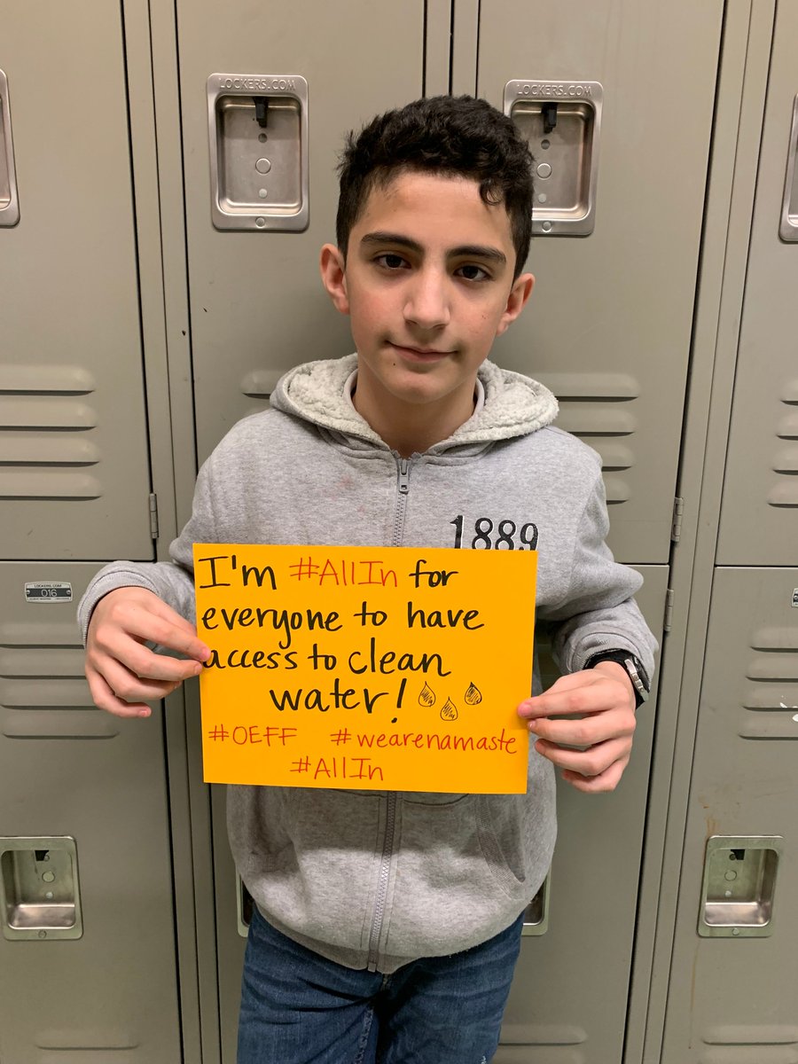 Armando is all in for everyone to have access to clean water!💧What are you all in for to help our environment?📣‼️We're only 7 days away from our film 🎥 screening of <a href="/InventingTmrw/">Inventing Tomorrow</a> event with <a href="/OneEarthFF/">One Earth Film Fest</a> on March 7th at 6:30 PM‼️Reserve your spot HERE ➡️ bit.ly/2WPad4S
