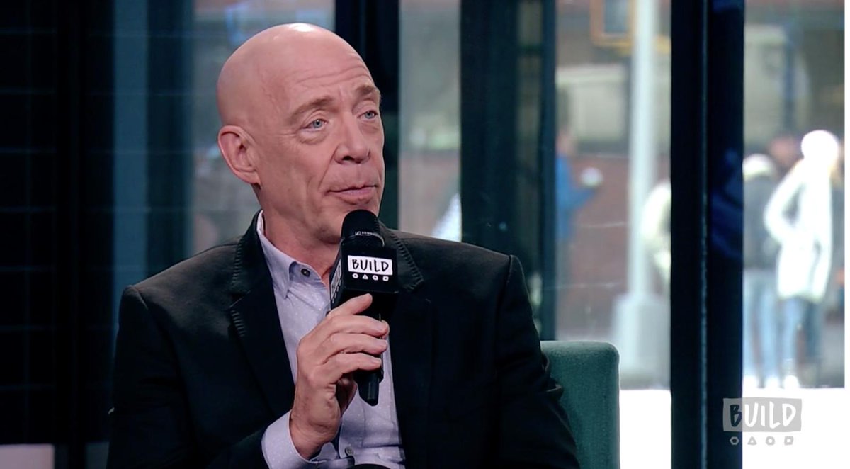 “Just to clarify: my wife made this with me. She’s the writer-director. I’m just the hired hand...There’s certainly no one I trust as much as #MichelleSchumacher.' - #JKSimmons on working with his wife on #ImNotHereMovie