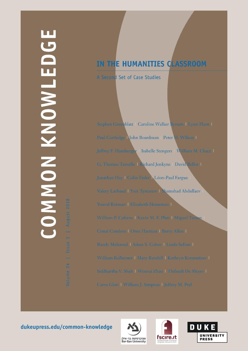 eu_are's tweet photo. #NFOM Since 1992, the academic journal #CommonKnowledge has formed "a new intellectual model, one based on conversation & cooperation rather than on metaphors of "sides" that one must "take""
📌https://t.co/LOxblDiDL3
@fscireIT @mascety @DukeUniversity1 @DukePress @RJournalists https://t.co/npL4GwMtLr