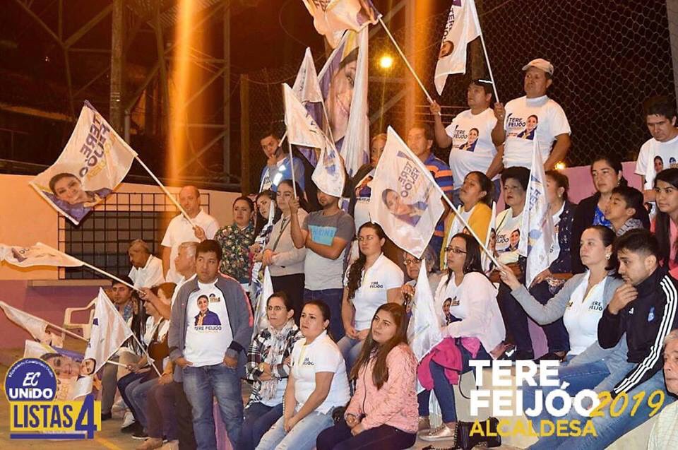 Gracias San Roquito por ese multitudinario recibimiento y apoyo a los candidatos de lista 4!!! Mi compromiso es con ustedes y para ustedes. #TeresitaAlcaldesa #PiñasUnido #VotaTodo4