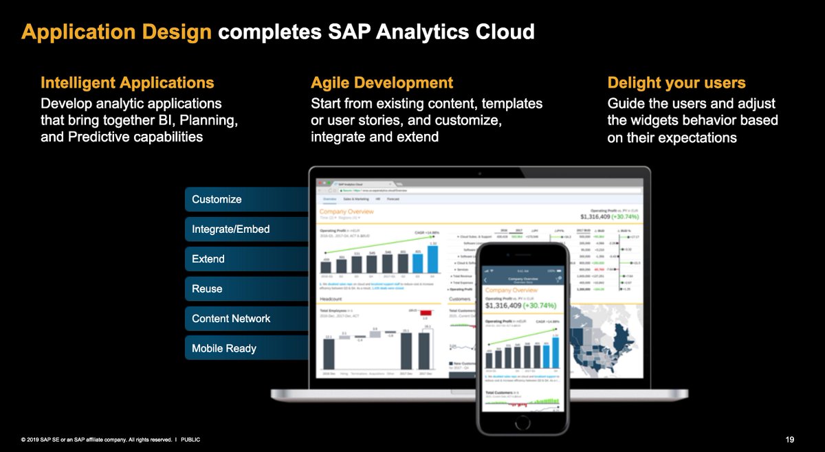 timoelliott's tweet image. Cool! @wtymiller says analytics application design will be available, directly and natively within SAP Analytics Cloud, for Q2, for everyone -- regardless of your existing license! #asksap @SAPAnalytics #analytics