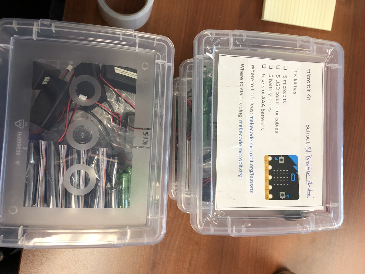 OCSB_LT's tweet photo. They’re coming! A set of 5 @microbit_edu for all @OttCatholicSB elementary schools! #ocsbLT #coding https://t.co/dEBTyZPAt4