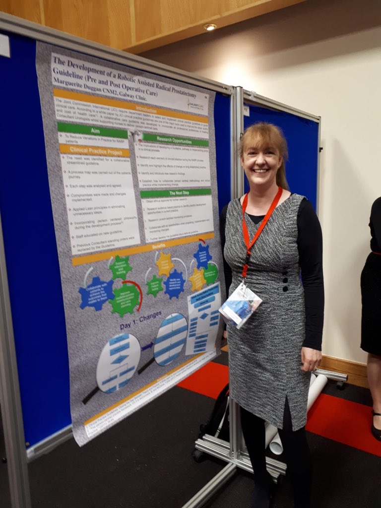 Nurselauratahe1's tweet photo. Am delighted to have been able to represent nursing @GalwayClinic today presenting our work alongside my nursing colleagues Marguerite Duggan, Aedemar Hyland and @mhtiaquin #RCSINMC https://t.co/OWMNRziX1n