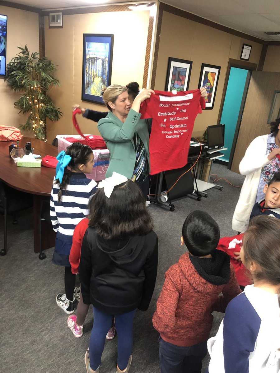 FeasterCharter's tweet photo. Passing out #characterstrength shirts to Ss who have been recognized for #socialintelligence #grit #gratitude #selfcontrol #zest #optomism #EmotionalSelfControl and #curiosity with @drmotsinger and @sdominguez_3 #FeasterLearns https://t.co/aKPKUZ09b1