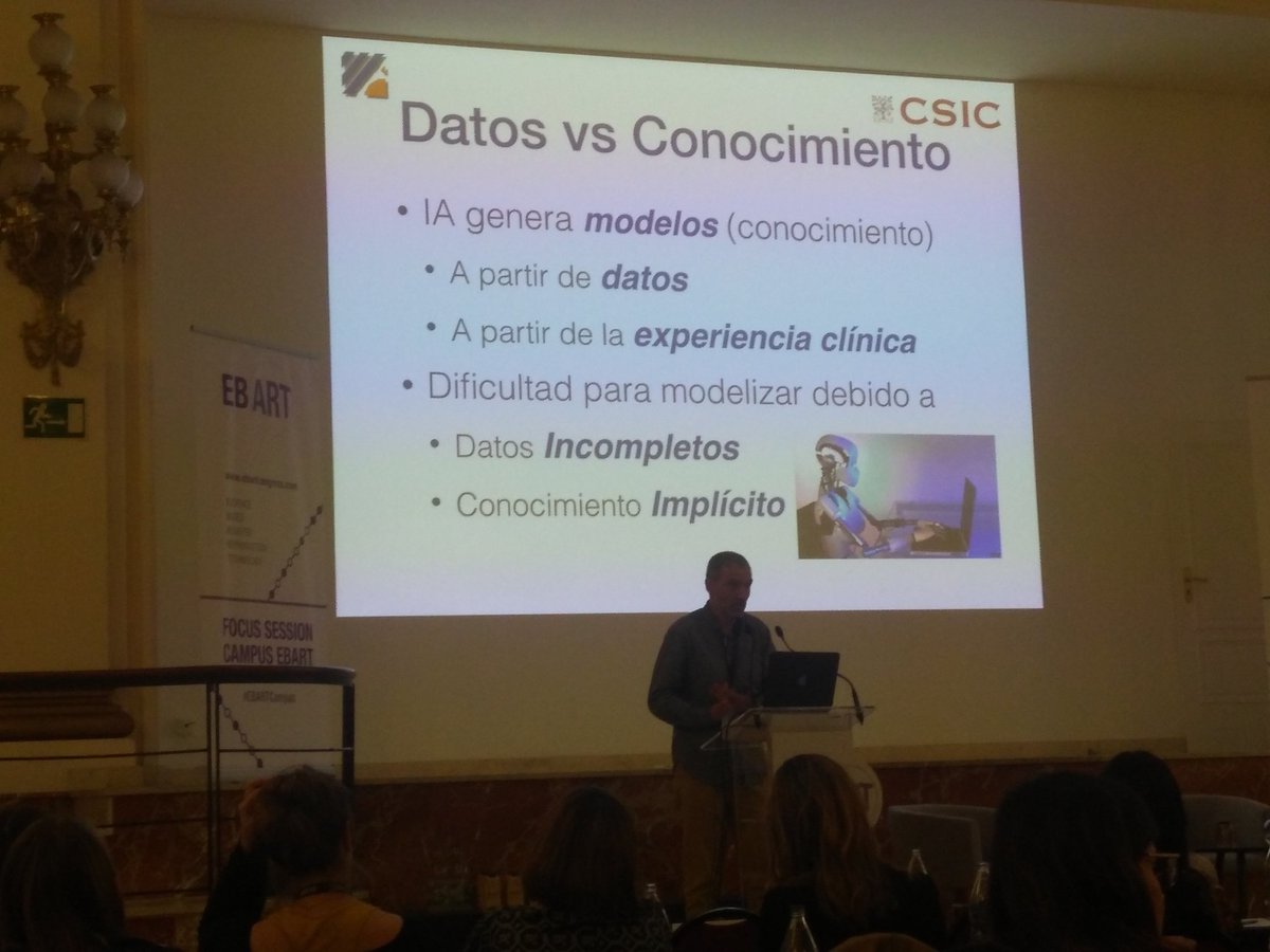 #EBARTcampus Acabamos con un gran tema Reproducción Asistida y Big Data. Dr Josep Lluis Arcos #InteligenciaArtificial  #futuro #ReproduccionAsistida