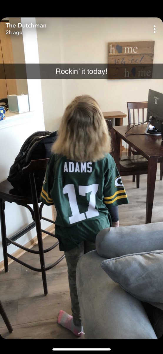 bogie_vb's tweet photo. @tae15adams, she wanted to rock the jersey from the best WR in the NFL...mission accomplished! https://t.co/fuCzeI6aw9
