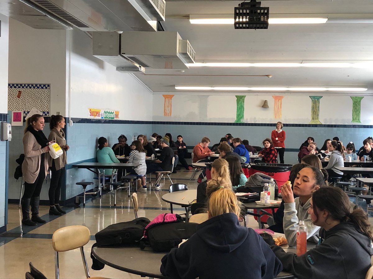 WCCSD's tweet photo. Mariah and Allie from β¦@curekidscancer_β© are introducing the annual Penny Drive at the MS/HS. March 1-15. #everypennycounts #cureroc #ChildhoodCancer #curePennyDriveroc https://t.co/Eqp3cjvmCb