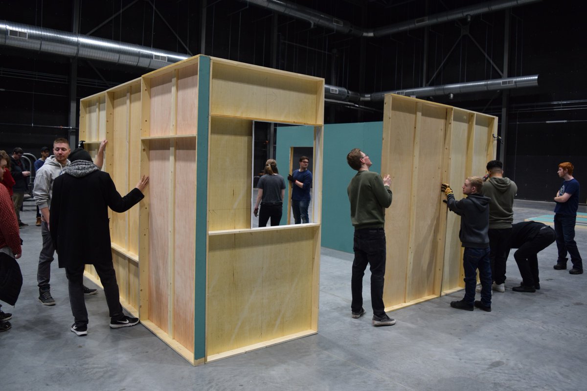 YYCFilmCommish's tweet photo. Day Two.  @SAIT students get building with the @JonesinMovie set.  Dean Baker is back to mentor.

#abfilm #yycfilm #yycarts #yegfilm #yegarts #bcfim

📷by @ArranCrawley https://t.co/ccOqWhjCKC