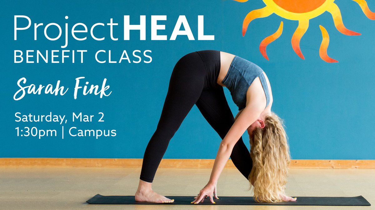 InnerFireYoga's tweet photo. Join Sarah Fink and @TheProjectHEAL for an all-inclusive slow flow yoga class. ProjectHEAL is a national organization devoted to improving treatment for individuals with eating disorders by raising money for treatment grants. ProjectHEAL stands for Help to Eat, Accept and Live. https://t.co/REUMaw5w22