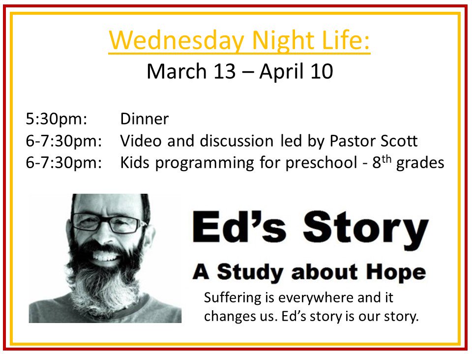 FPCBStudentMin's tweet image. Wednesday Night Life New Series begins March 13, 2019. 

#fpcb  #church #wednesdaynight