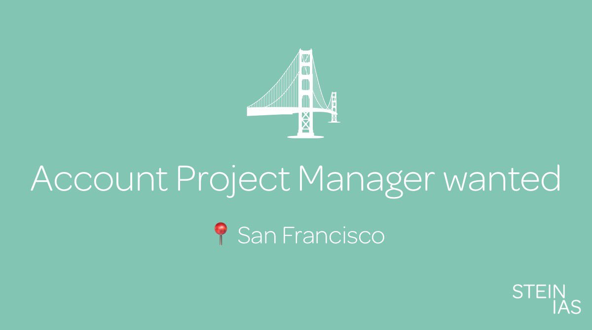 steinb2b's tweet photo. Fancy trying your hand at project management? Get in touch now: https://t.co/lAxAgUy8RJ #SF #sfjobs #B2B #b2bmarketing #adlife #agencylife #marketingjobs #b2bproject https://t.co/Uu3mLPBxRW
