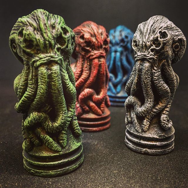 cthulhu_project's tweet photo. Cthulhu pawns for the Necronomicon game: https://t.co/1ilEmoqU3G
#cthulhu #lovecraft #necronomicon #necronomicongame #boardgames #horror #hpl #lovecraftian #hplovecraft #props #monster #tentacles #kickstarter #sculpt #pawns #handpainting #miniatures #tabletop #themonsterbox #ctโฆ https://t.co/gCP8wi1LvB