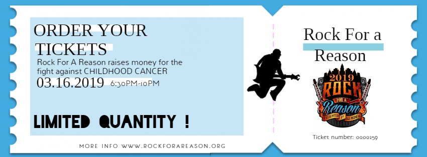 RockforareasonA's tweet photo. Secure your tickets NOW so you can be a part of the fight against childhood cancer at @RockforareasonA ! TIME IS RUNNING OUT! Use the link below and SECURE NOW! #RFAR2k19 
https://t.co/MPKrb9fxN7 https://t.co/j4vWc7T38a