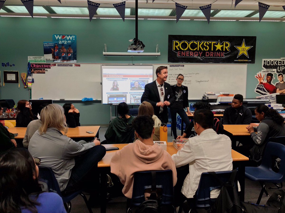 Bo J. Bernhard stopped by for a lesson in Hospitality here at East Tech! #readyforit