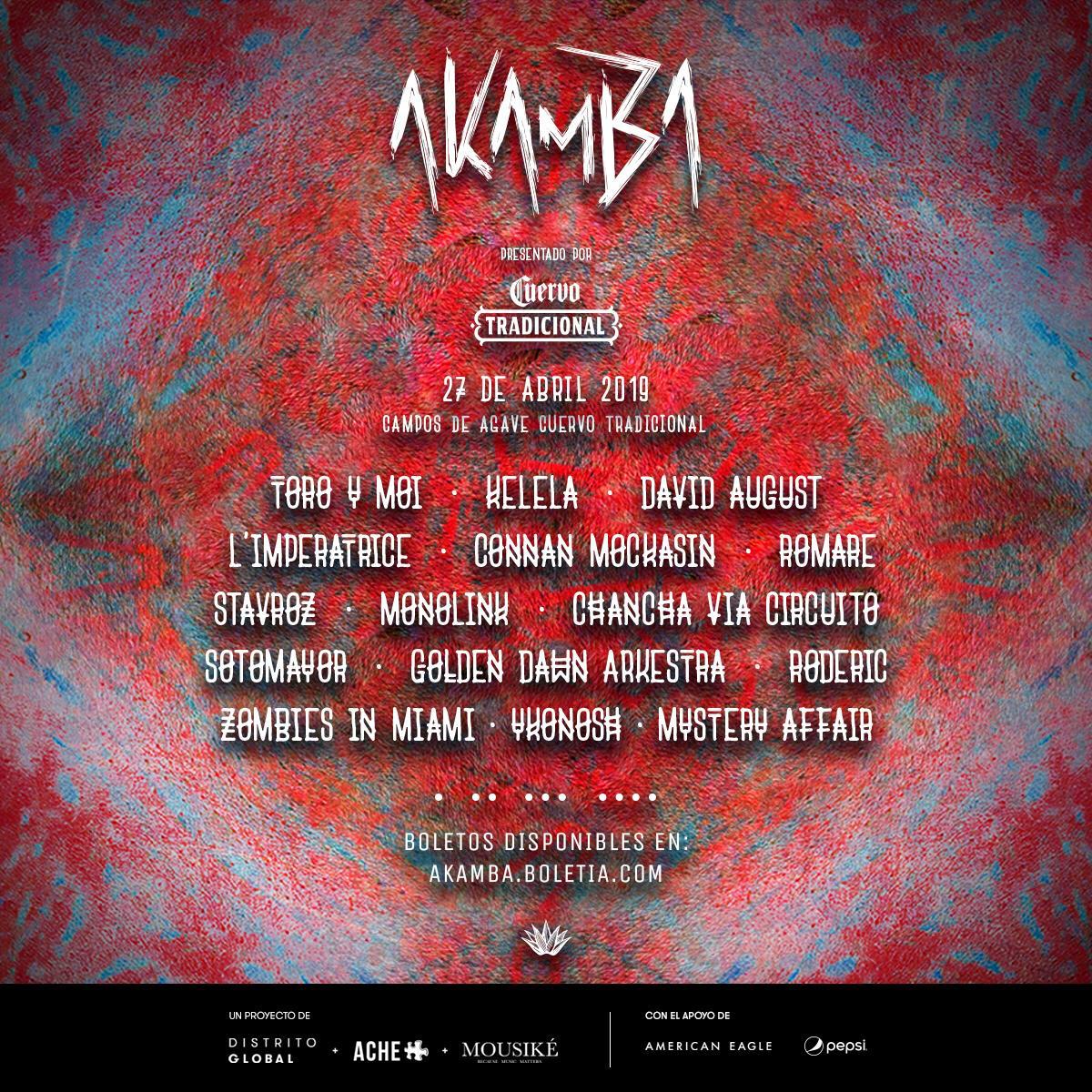 Contemos de ver a <a href="/ZombiesinMiami/">Zombies in Miami</a>​ y <a href="/MysteryAffairs/">Mystery Affair ⚡</a> en el cartel de <a href="/AkambaMX/">Akamba</a>​ 🙌🙌🙌