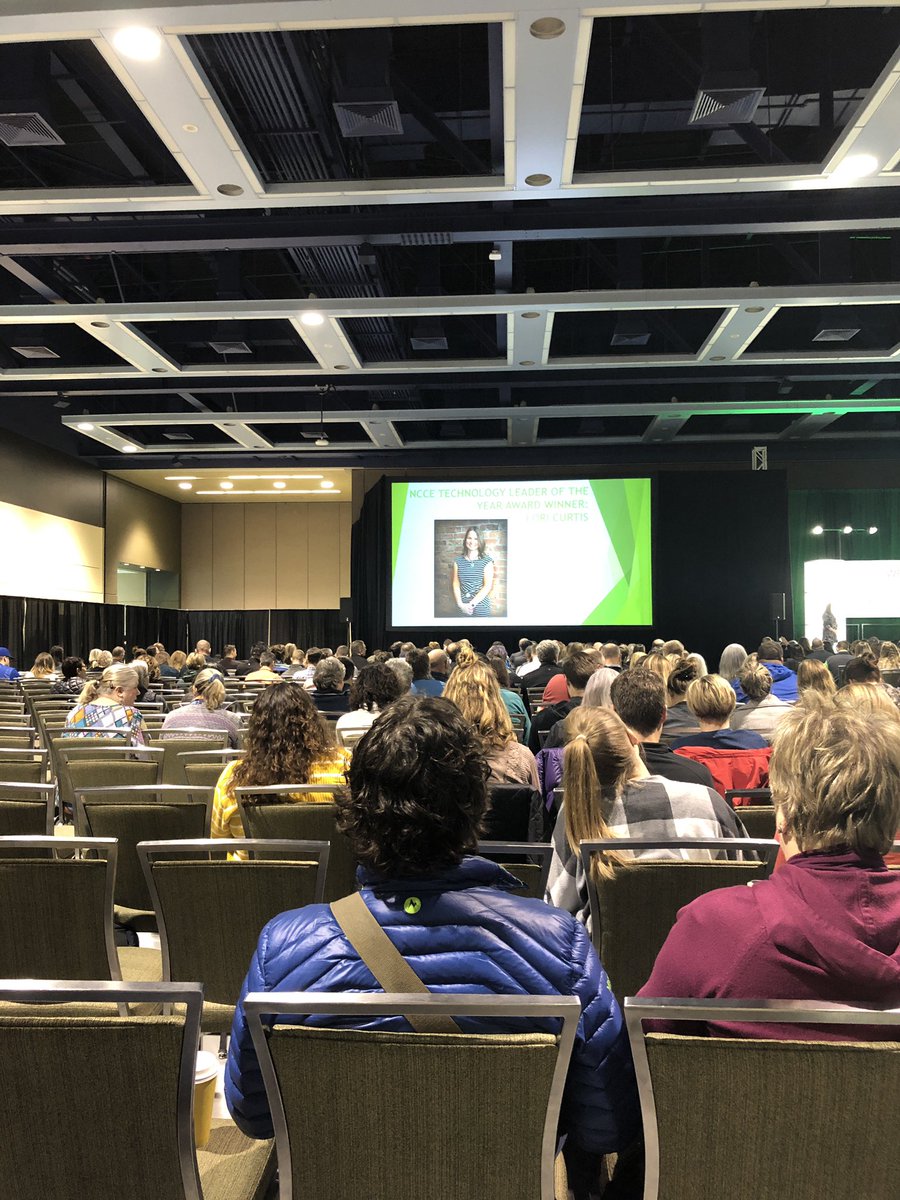 Congratulations Lori Curtis, NCCE Technology Leader of the year!! #NCCE19 #edtechsandbox <a href="/TECHTOSA/">Lori Curtis</a>
