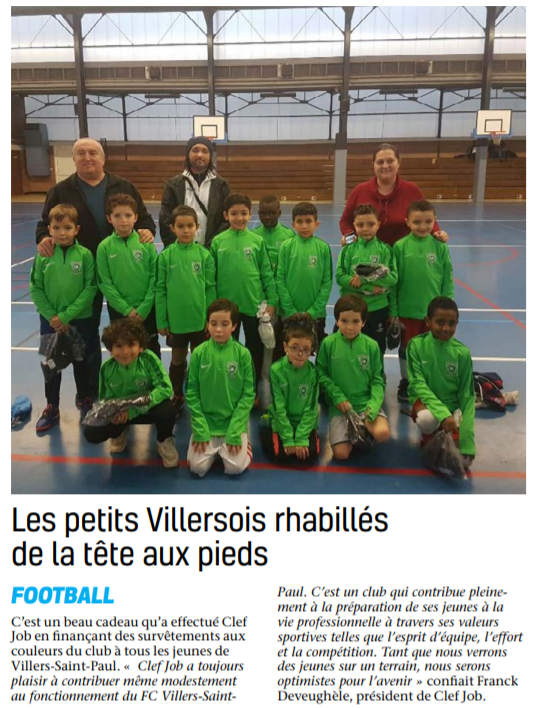 ClefJob's tweet photo. ⚽️ C'est avec plaisir que @ClefJob aide
les jeunes du #club de #foot de @VillersStPaul !
L'esprit d'#équipe, l'effort et la #compétition, des valeurs que l'on retrouve également au #travail !
@lobsdebeauvais #emploi #clefjob #sponsoring https://t.co/3ELGZIngMa