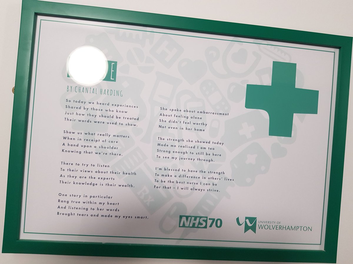 tinkleedschan's tweet photo. Great to see my poetry up in MC building at @wlv_uni #poetry #studentnurse #novicepoet https://t.co/TN0cQ3n5pl