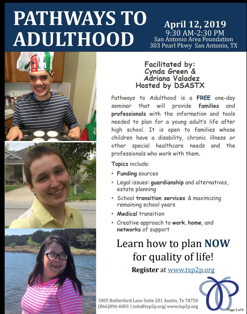 NISDSpecialEd's tweet image. Upcoming event for families @NISD #pathwaystoadulthood