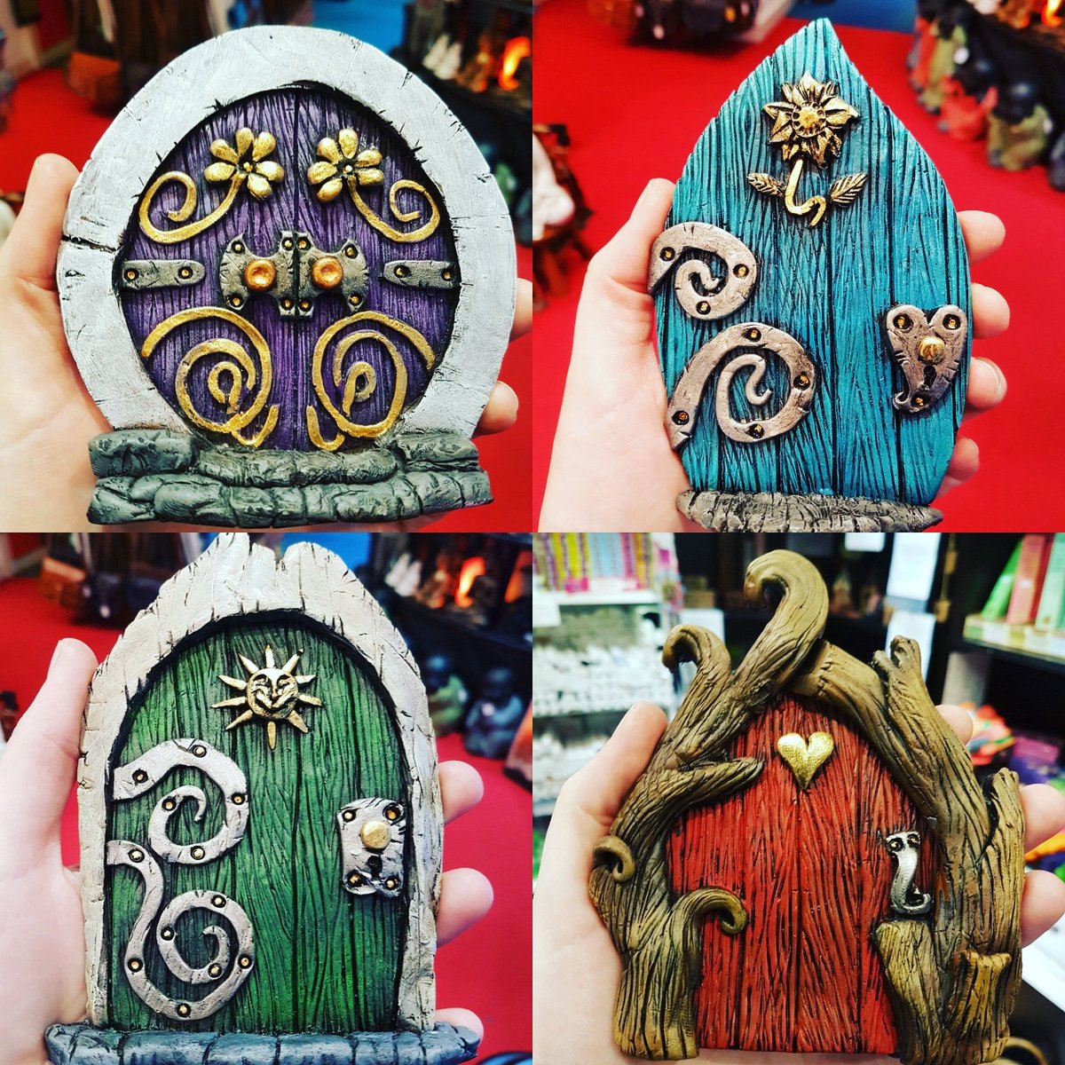 Holistic_Amber's tweet photo. Delux quantity fairy doors hand-made in Ireland. Ideal for any small child or grown up child or lovers of fairies. For indoor and outdoor use..Love these..Now available @amber_holistic_gift  #fairyhomesandgardens #fairesireland #witchesofinstagram🔮🌙 #Galway #celticfairydoors https://t.co/STl0ghziYG