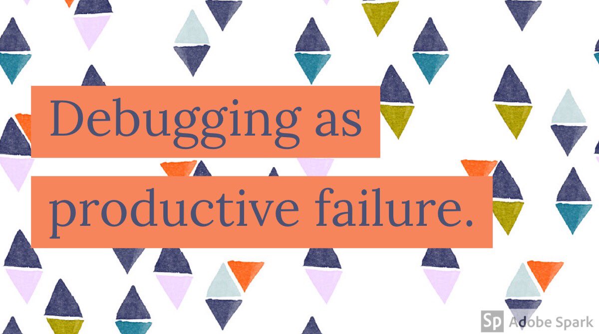 tyLanasaurusrex's tweet photo. What is a bug? How do students approach debugging? How can we research debugging? What pedagogical approaches promote debugging? Great session- my brain is spinning. @katyaskit #SIGCSE2019 #mncodes #csed https://t.co/zVIcyE444e