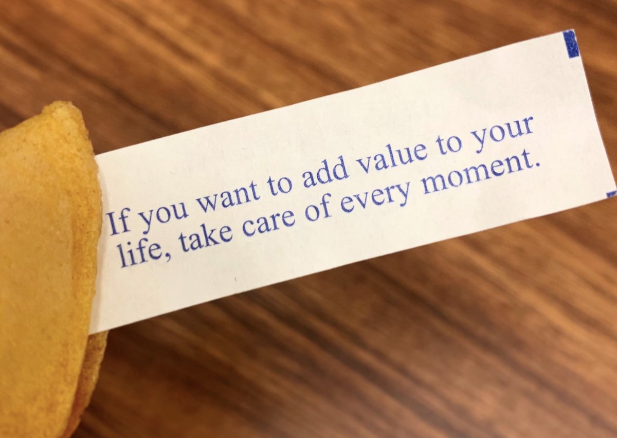 Pleasantly surprised to receive this mindful reminder...🥠