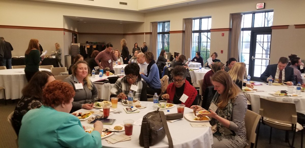 forceofchange15's tweet photo. Sold out crowd for @ATDSTL Professional Development lunch today despite the freezing rain. https://t.co/NkZ1aoHbQl