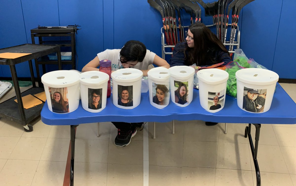 msullivanljhs's tweet photo. Who’s will get a pie to the face? #baldricks #fundraising #teammaddock #burbank111 https://t.co/YPdLTZ69UC