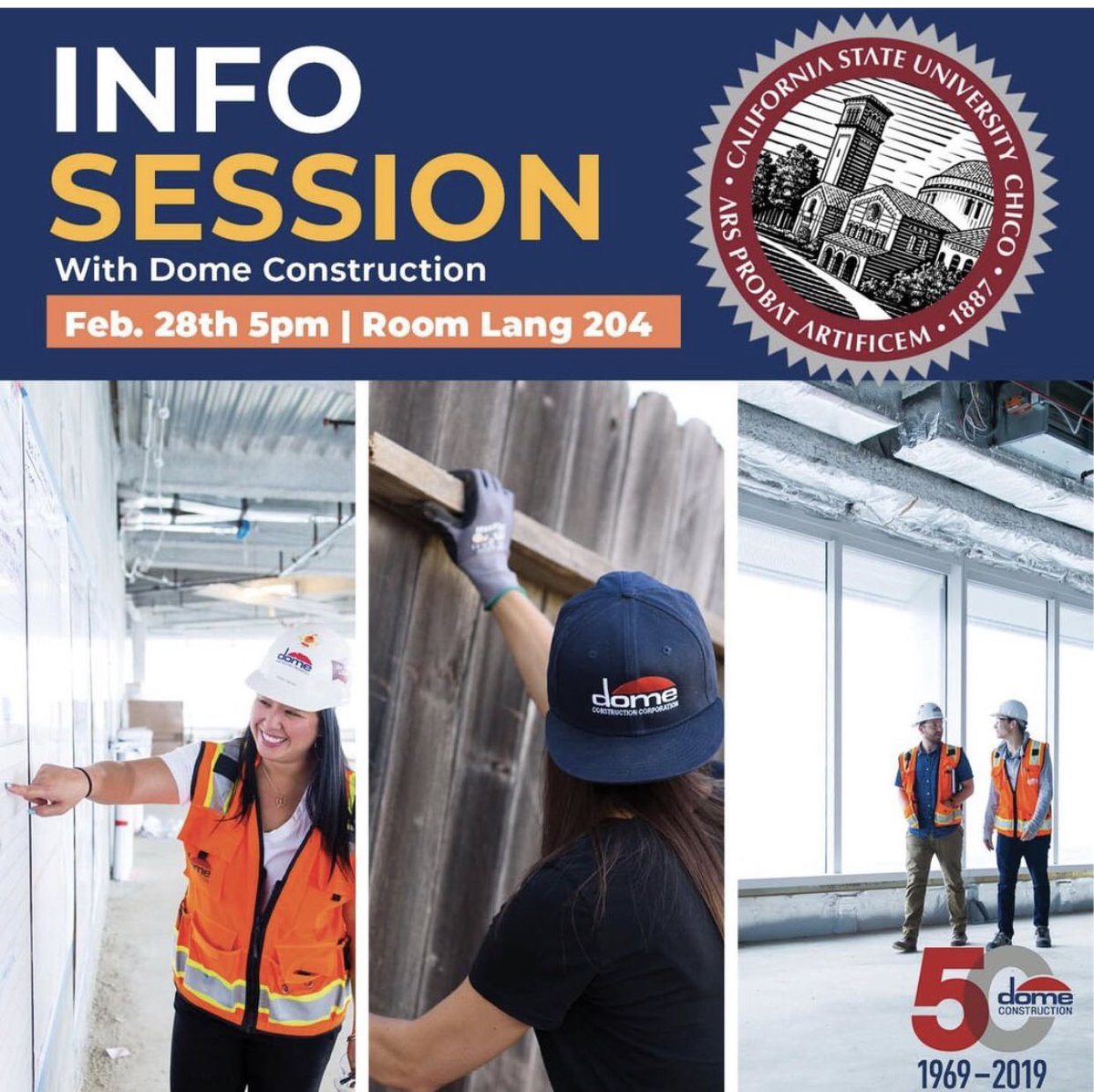 Stop by Dome Construction tonight at 5:00!! Interview spots still available! <a href="/DomeBuilds/">Dome Construction</a>