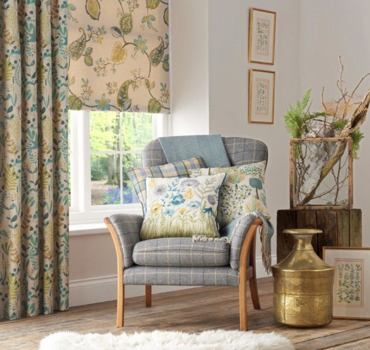 ChessDesigns's tweet image. The Woodland Collection... charming digital prints that co-ordinate with our beautiful British wools and woven stripes #digitalprintfabric #wool #fabric #curtains #interiordecor