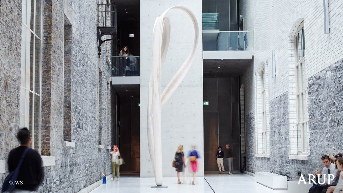 Arup's tweet photo. Magnus Modus enchants visitors at the @NGIreland in Dublin. Our #engineering and #design expertise helped to ensure the artwork stands upright – work which has now been shortlisted for an @ACEINews Award. https://t.co/pZNn6V5jX2 https://t.co/prXLYE3iN0