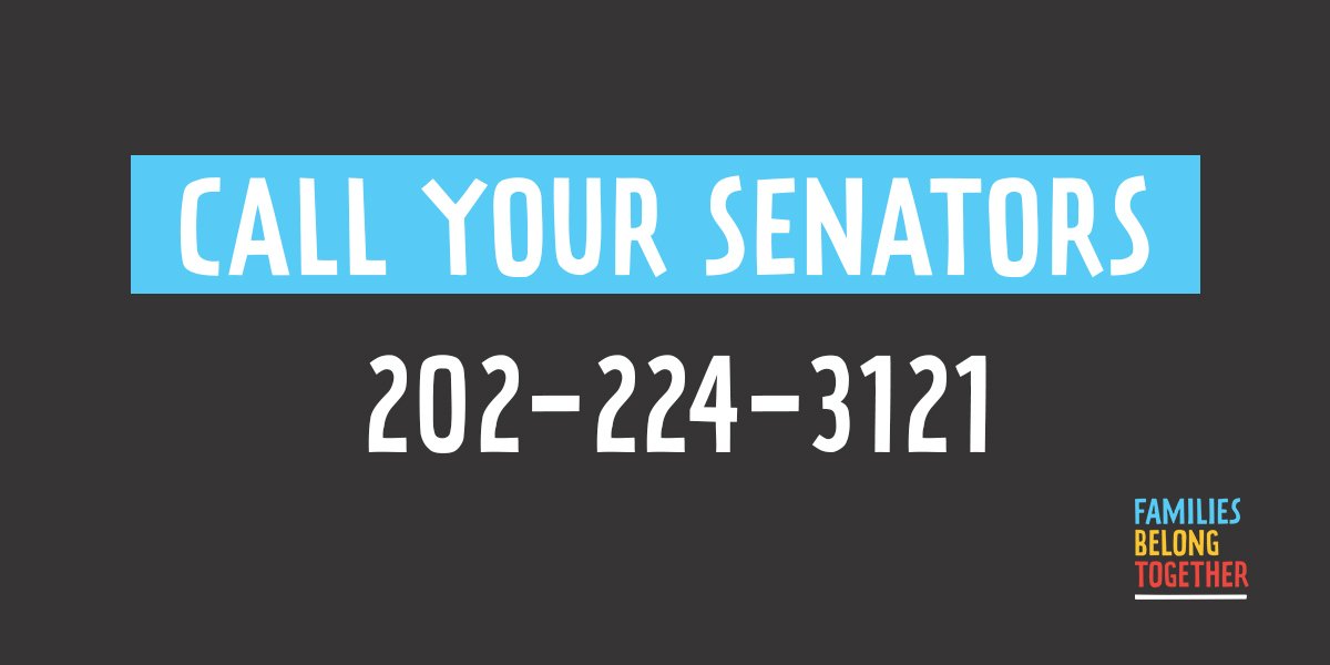 fams2gether's tweet photo. The Senate will soon vote on the #CastroResolution. The Trump administration’s fake emergency is immoral and unconstitutional. Demand your senators vote YES to protect migrant families: 202-224-3121 https://t.co/cA3nffnqsX