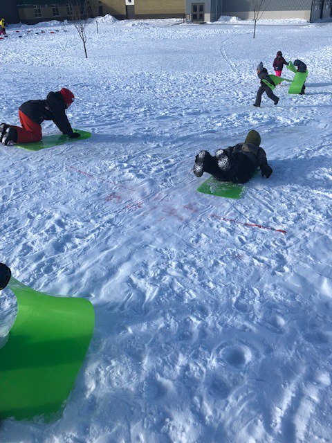 SuperStuRDPSD's tweet photo. Yesterday, our school celebrated the Canada Games by playing and competing in over 20 stations inspired by the games. A few of the events were luge, curling, and relay games! #CanadaGames #RDPSD #RedDeer @ecolebw https://t.co/hiipmca5sv