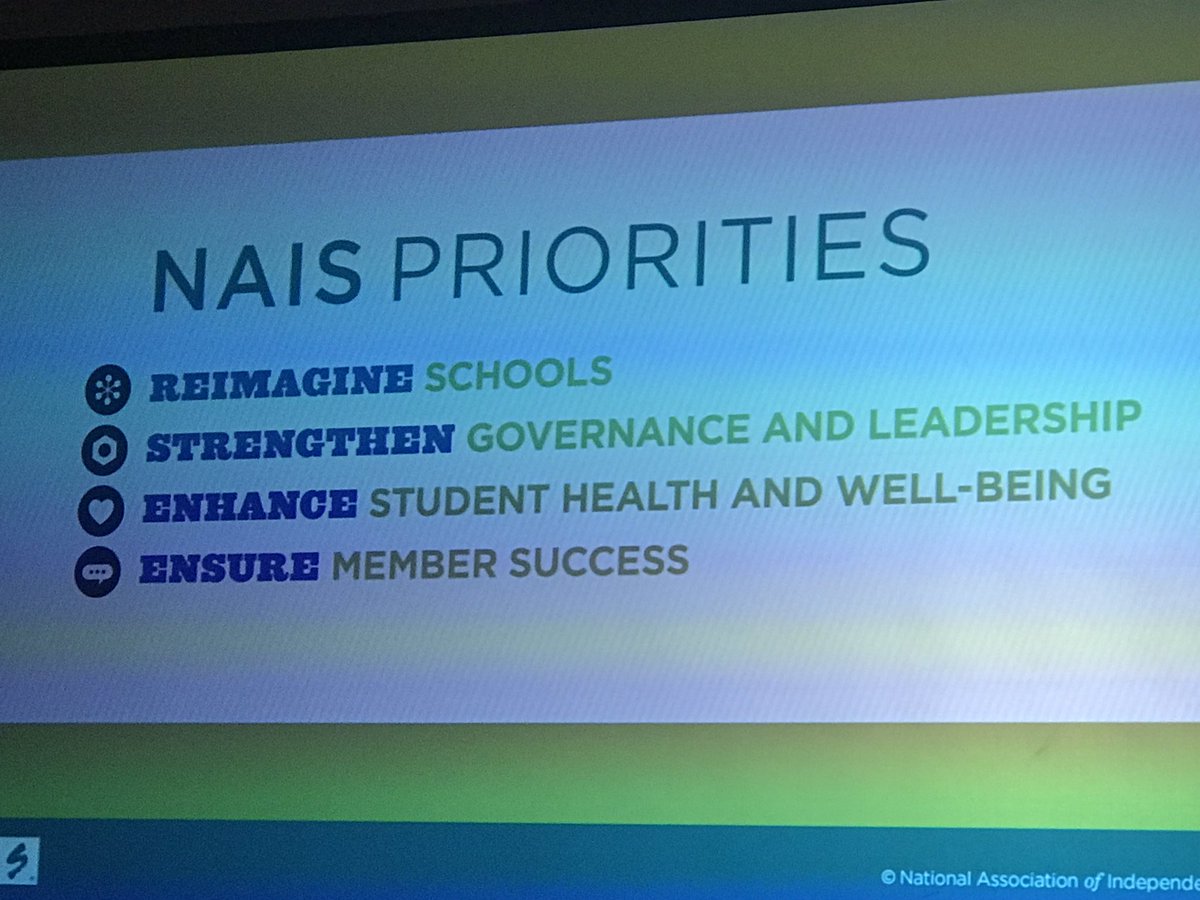 <a href="/NAISnetwork/">NAIS</a> Fantastic opening remarks from Donna Orem to Reimagining Our Schools... Stay true to Mission—be future focused-lead conversations-embrace inclusivity &amp; wellness for our students. #NAISAC @MarymountSB @caiscalifornia <a href="/NAISnetwork/">NAIS</a>