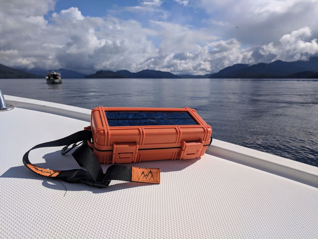 Charging on the deck of the boat with #myrokpak $99 sale RokPak.com #travelalaska #aklife #alaskalife #alaskanlife #alaskastyle #alaskaliving #boatlife #boatalaska #boat #fishing #fishalaska #getoutandfish #fishon #tillnextyear