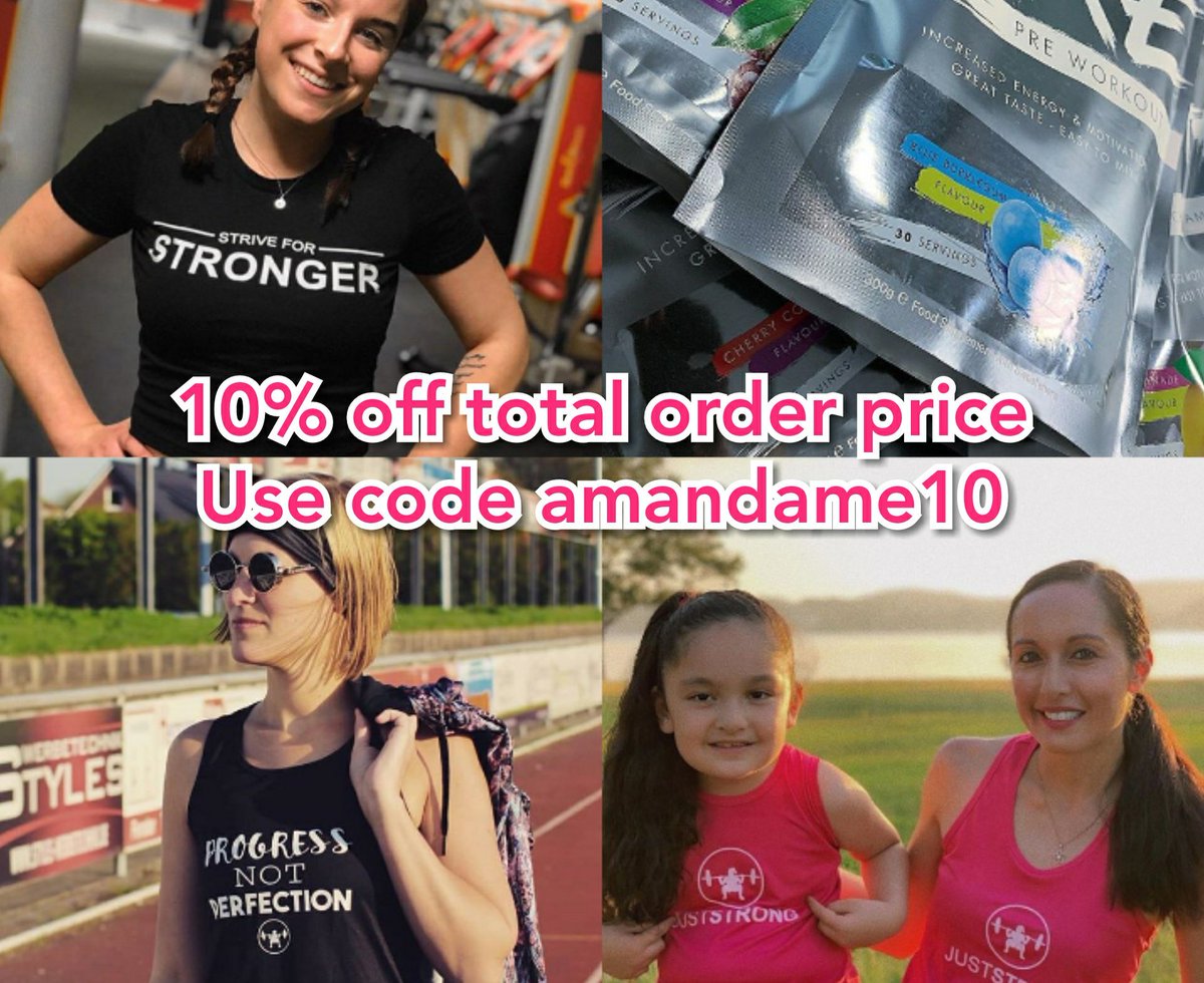 Automatic 10% off every item ordered sitewide 👇 juststrong.com/discount/amand… (applies itself at checkout) #JustStrong #ThursdayThoughts #motivation #Inspiration #fitness #fitnessmotivation #strengthtraining #Success #Discounts #discountcode #savemoney #Clothing #supplements 💯
