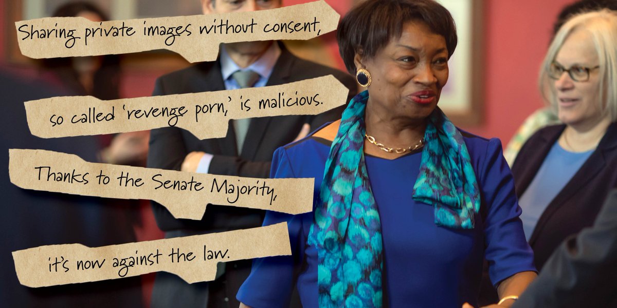 Today the <a href="/NYSenDems/">NYS Senate Democrats</a> partnered with the <a href="/NYSA_Majority/">NY Assembly Majority</a> to pass legislation criminalizing revenge porn.