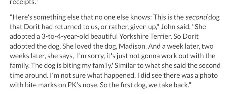 #DoritVick caught in another lie.  The photo of PK's dog bite was from the 1st dog, Madison.  There isn't a photo of Lucy biting him.  She lied and took her to a kill shelter anyway #RHOBH