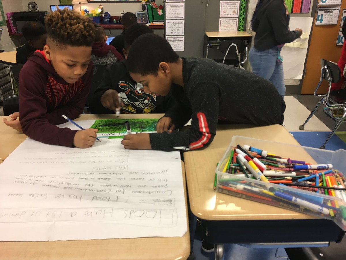 tregoes's tweet photo. Mrs. Melvin’s 4th Graders are Researching and completing Google slides for class. #DLDay @JEFCOED @EISSOARSHIGH #cooperative grouping https://t.co/fCsTjLC8CO