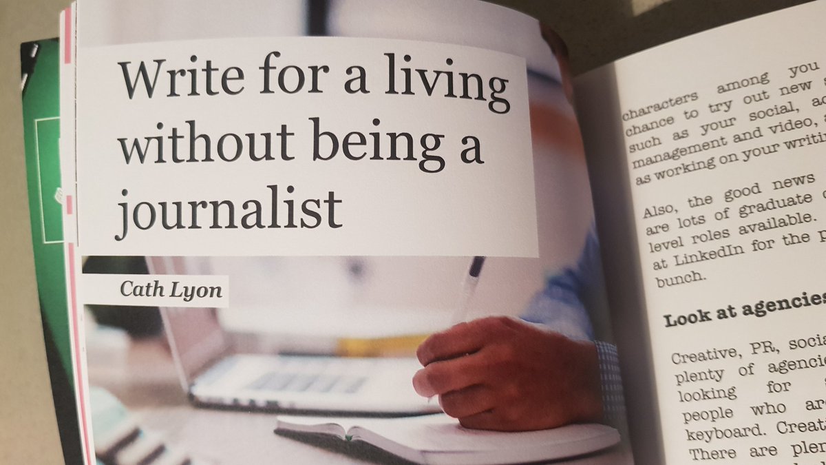 SianElvin's tweet photo. The lovely @CathELyon explains how you can write for a living, without actually having to be a journalist https://t.co/eQwN3qgUfZ