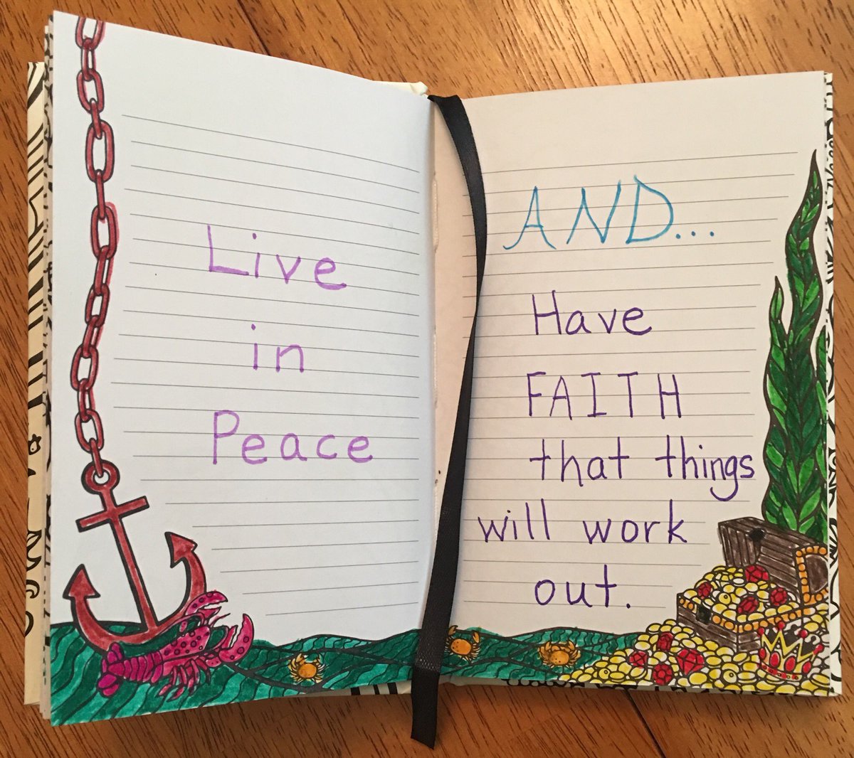 KaliKath12's tweet image. #LiveInPeace #ColoringJournal done under #FullSpectrumLight