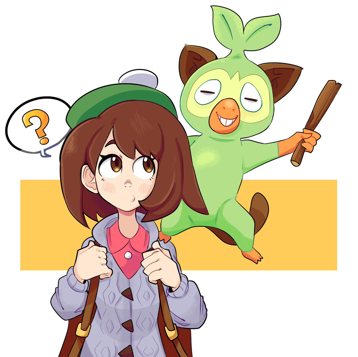 The Harsh Scottish Lass and her lil Grookey friend :) 