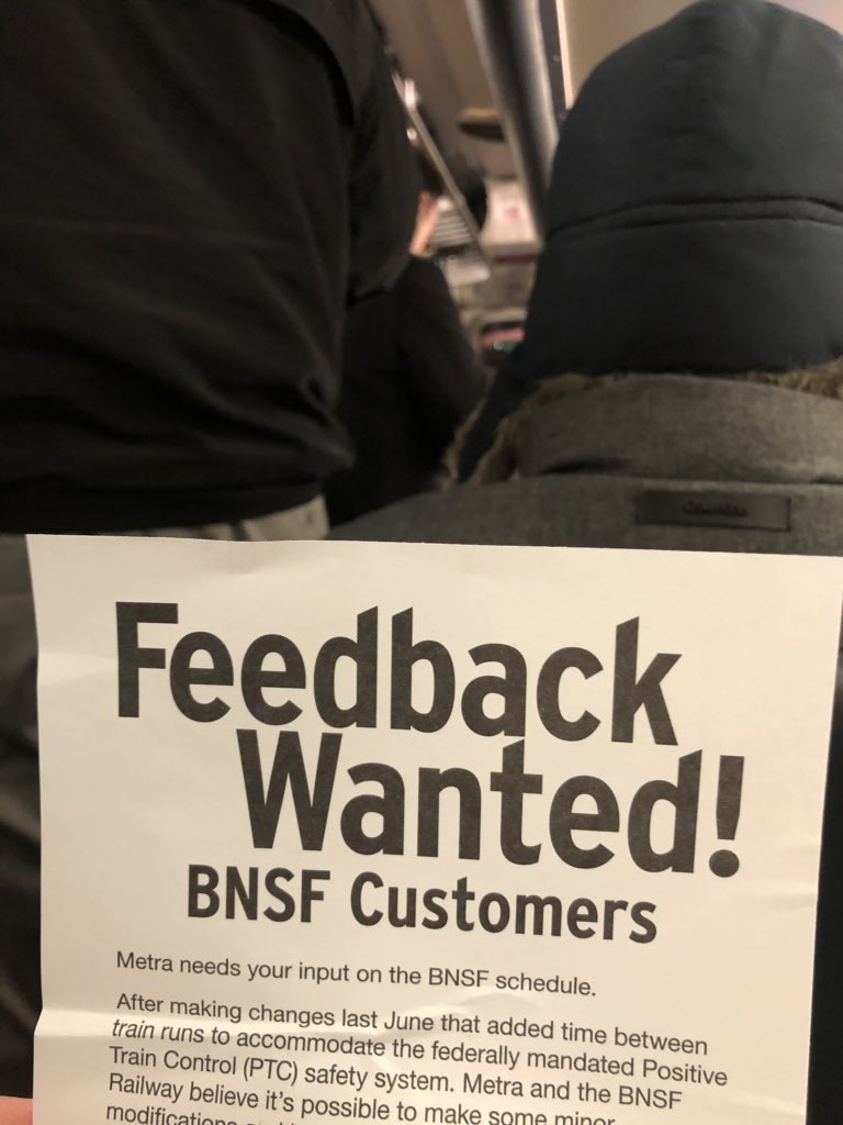 Maybe not the best day for <a href="/metrabnsf/">Metra BNSF</a> to solicit feedback? Or maybe the perfect day, actually. #metrabnsf