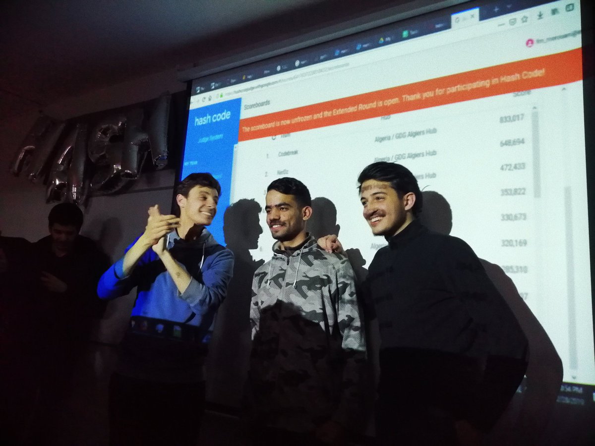 GDG_Algiers's tweet image. And now the qualifications round of Hashcode has come to an end! congratulations to our winner team "CodeBreak" 🎉 and good luck to the other teams in next year's edition ✨
#HashCodeGDGAlgiersHub
#Hashcode2019 #HashCode