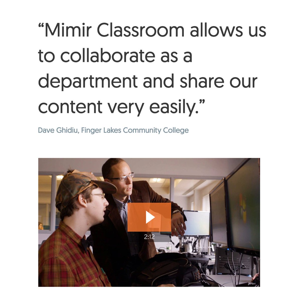 MimirHQ's tweet photo. We're 5 out! Dave Ghidiu from @flcc_connects is preparing to take the floor with @prahasith_v . It’s time to hear how he’s improving learning outcomes with help from Mimir Classroom. #SIGCSE2019 https://t.co/gP2Y7OjqZU