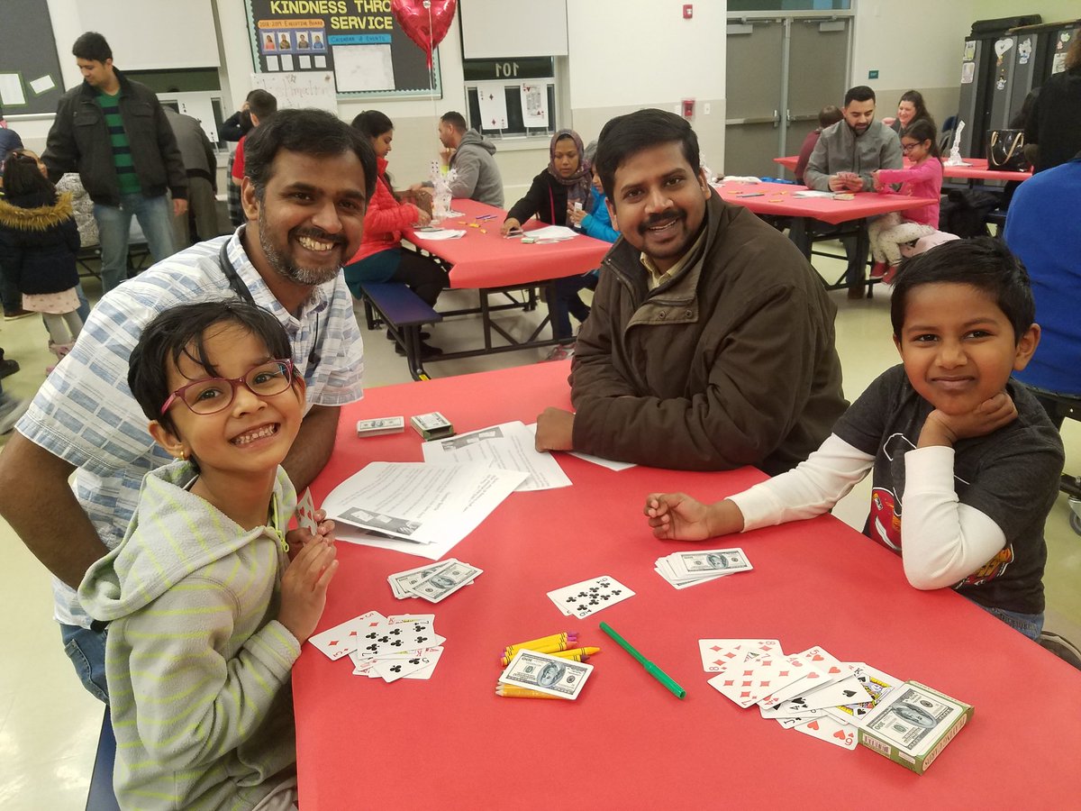 MonroeOwls's tweet photo. So many mathematicians at our Family Math Night learning how to estimate, measure and play math card games! #WeAreJamesMonroe @mrsphil1 https://t.co/iItkTUE4n9