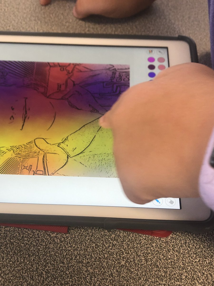 hgccrew's tweet photo. Exploring and creating Media Arts in STEAM today with Year 1s today using @ColorscapeApp then sharing on @Seesaw the kids were so engaged @ponderingDan #steameducat #DigitalLearning #STEMeducation #mediaarts https://t.co/jCauu0iqzE